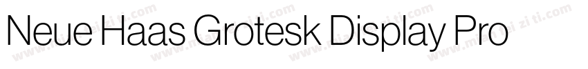 Neue Haas Grotesk Display Pro 35 Ex字体转换